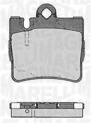 MAGNETI MARELLI Piduriklotsi komplekt,ketaspidur 363916060584